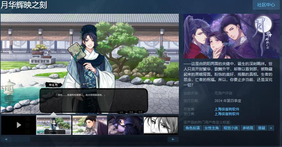 《月华辉映之刻》Steam页面上线