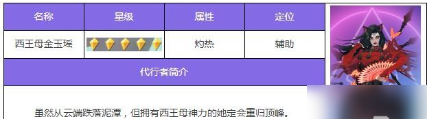 《众神派对》西王母金玉瑶介绍